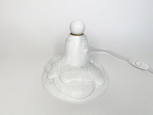 White Glitter Foam Lamp