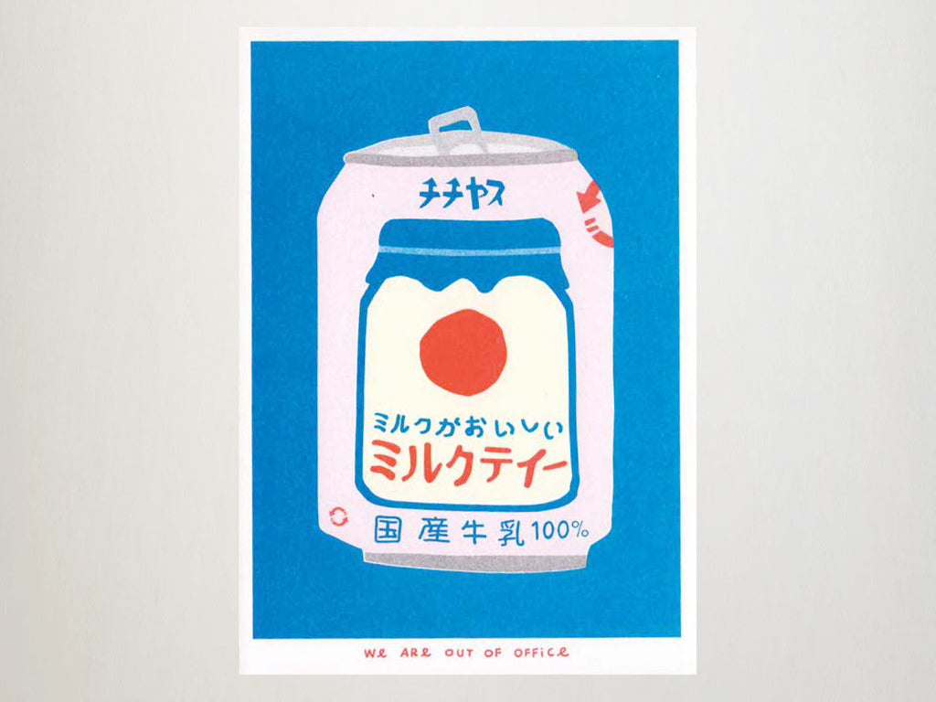 Can of Milky Tea  Risograph