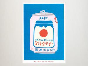 Can of Milky Tea  Risograph