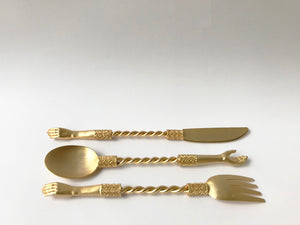Gold Plated Hand Cutlery