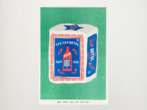 A Package of Indonesian Jasmine Tea Risograph