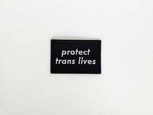 Protect Trans Lives Patch