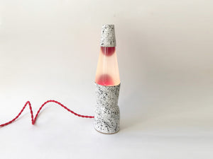 Ceramic Lava Lamp - Red Goo/Red Cord